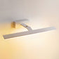 Armed Vanity Wall Light Fixtures Nordic Minimalist Style Aluminum Single Vanity Light White 28" Warm Clearhalo 'Vanity Lights' 'Wall Lights' Lighting' 2627276
