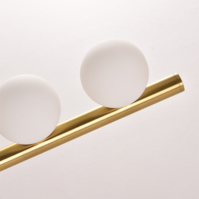 Spherical Vanity Wall Light Modern Luxury Style Glass 3 Light Vanity Light Clearhalo 'Vanity Lights' 'Wall Lights' Lighting' 2627354