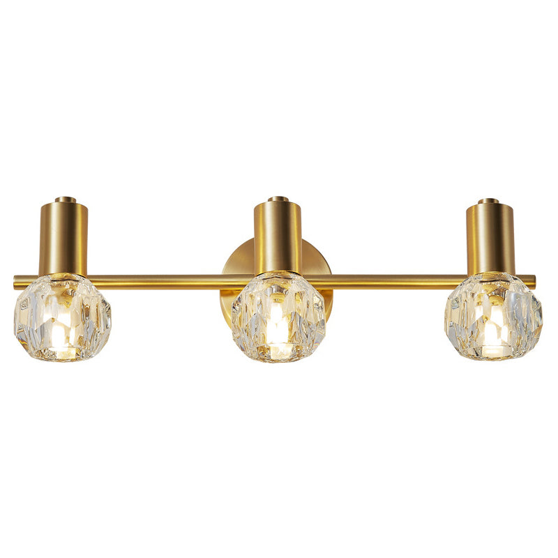 Circle Vanity Wall Light Fixtures Modern Luxury Style Copper Vanity Lights Clearhalo 'Vanity Lights' 'Wall Lights' Lighting' 2627376