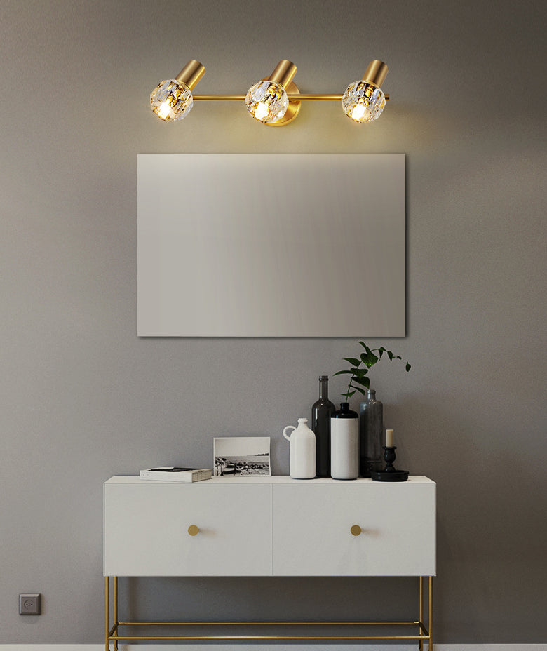 Circle Vanity Wall Light Fixtures Modern Luxury Style Copper Vanity Lights Clearhalo 'Vanity Lights' 'Wall Lights' Lighting' 2627382