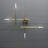 Modern Simplicity Wall Mounted Light Creative Crisscross in Gold Finish Sconce Light for Bedroom Clearhalo 'Wall Lamps & Sconces' 'Wall Lights' Lighting' 2627518