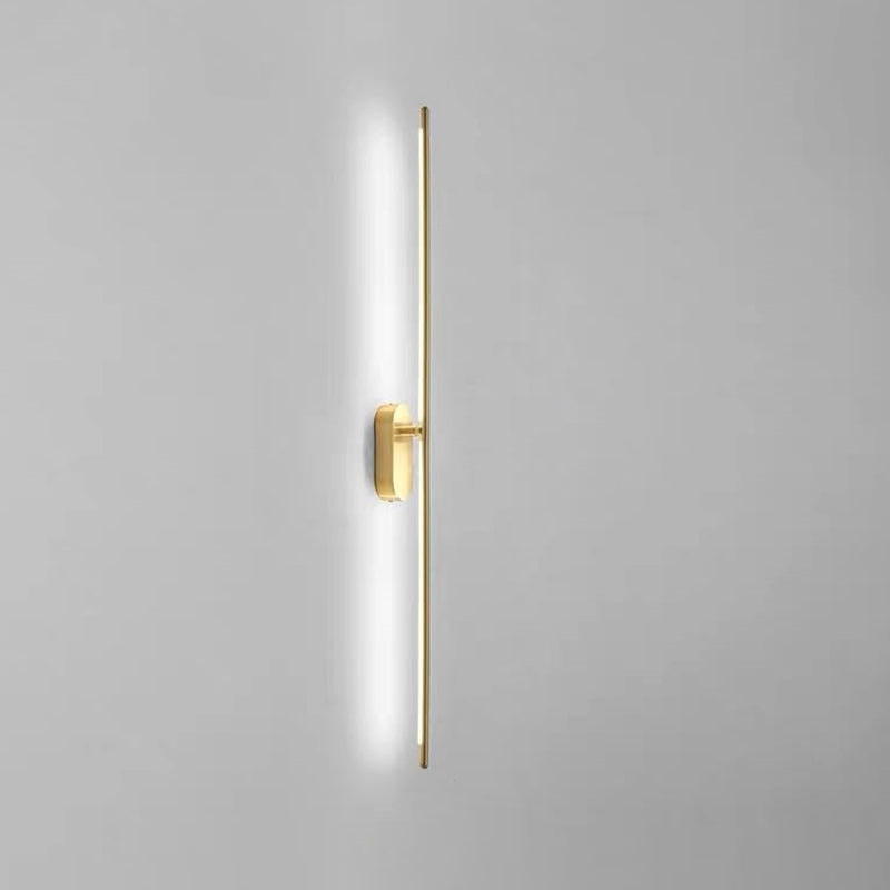 Linear Strip Wall Lighting Modern Metal Wall Mount Lamp for Bedroom Living Room 2.0 Brass White Clearhalo 'Wall Lamps & Sconces' 'Wall Lights' Lighting' 2627531