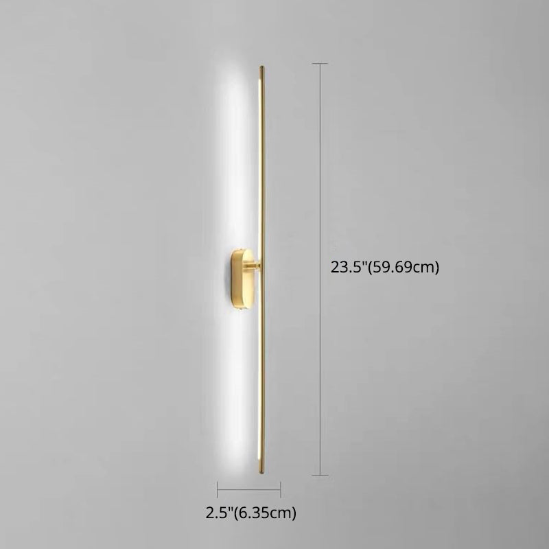 Linear Strip Wall Lighting Modern Metal Wall Mount Lamp for Bedroom Living Room Clearhalo 'Wall Lamps & Sconces' 'Wall Lights' Lighting' 2627537