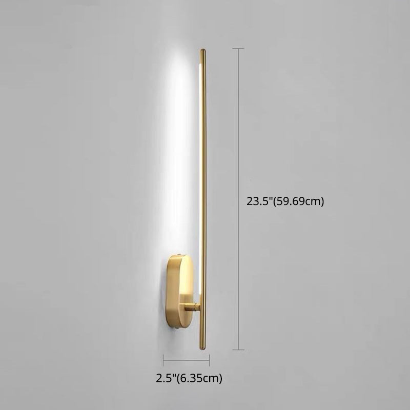 Linear Strip Wall Lighting Modern Metal Wall Mount Lamp for Bedroom Living Room Clearhalo 'Wall Lamps & Sconces' 'Wall Lights' Lighting' 2627538