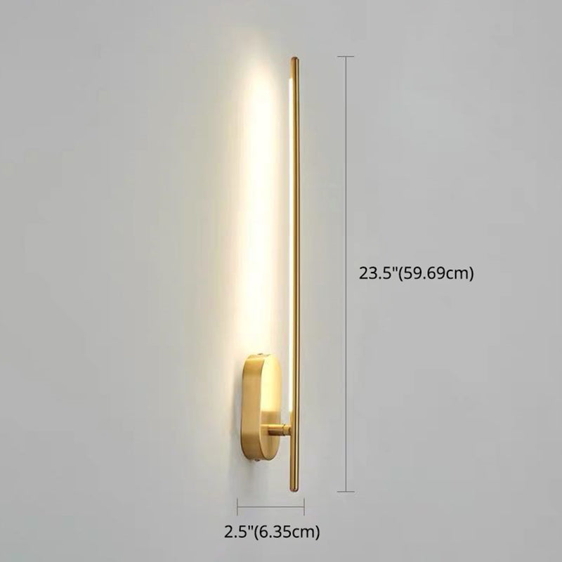 Linear Strip Wall Lighting Modern Metal Wall Mount Lamp for Bedroom Living Room Clearhalo 'Wall Lamps & Sconces' 'Wall Lights' Lighting' 2627540