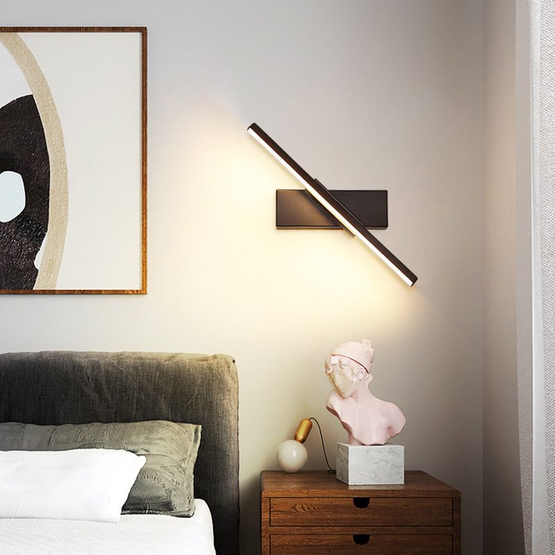 Regular Modern Sconce Light Fixture LED Metal Bedside Wall Lamps with Rotatable Head Clearhalo 'Wall Lamps & Sconces' 'Wall Lights' Lighting' 2627556