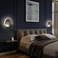 Nordic Fashion Wall Mount Lamp LED Metal Semicircle Sconce Light for Bedroom Living Room Clearhalo 'Wall Lamps & Sconces' 'Wall Lights' Lighting' 2627576