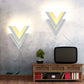 Personalized V-Shaped Wall Mounted Lamp Modern LED Sconce Light Fixture for Living Room Bedroom Clearhalo 'Wall Lamps & Sconces' 'Wall Lights' Lighting' 2627625