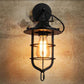 Industrial Style Wall Sconce 1 Light Down Lighting Sconce Lighting in Metal Cage Clearhalo 'Wall Lamps & Sconces' 'Wall Lights' Lighting' 2627698
