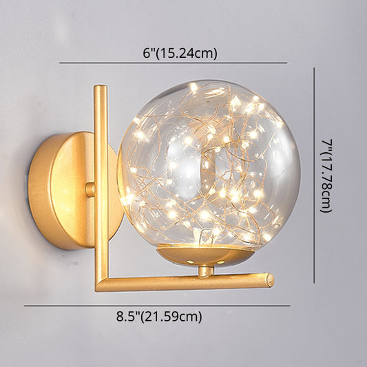 1 Head Ambient Lighting Wall Light Sconce Creative Star Light Wall Lamp for Bedroom Clearhalo 'Wall Lamps & Sconces' 'Wall Lights' Lighting' 2627713
