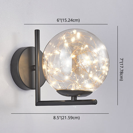1 Head Ambient Lighting Wall Light Sconce Creative Star Light Wall Lamp for Bedroom Clearhalo 'Wall Lamps & Sconces' 'Wall Lights' Lighting' 2627714