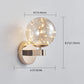 Nordic Modern Sconce Light Round Shape Star Wall Lamp for Bedroom Living Room Clearhalo 'Wall Lamps & Sconces' 'Wall Lights' Lighting' 2627727