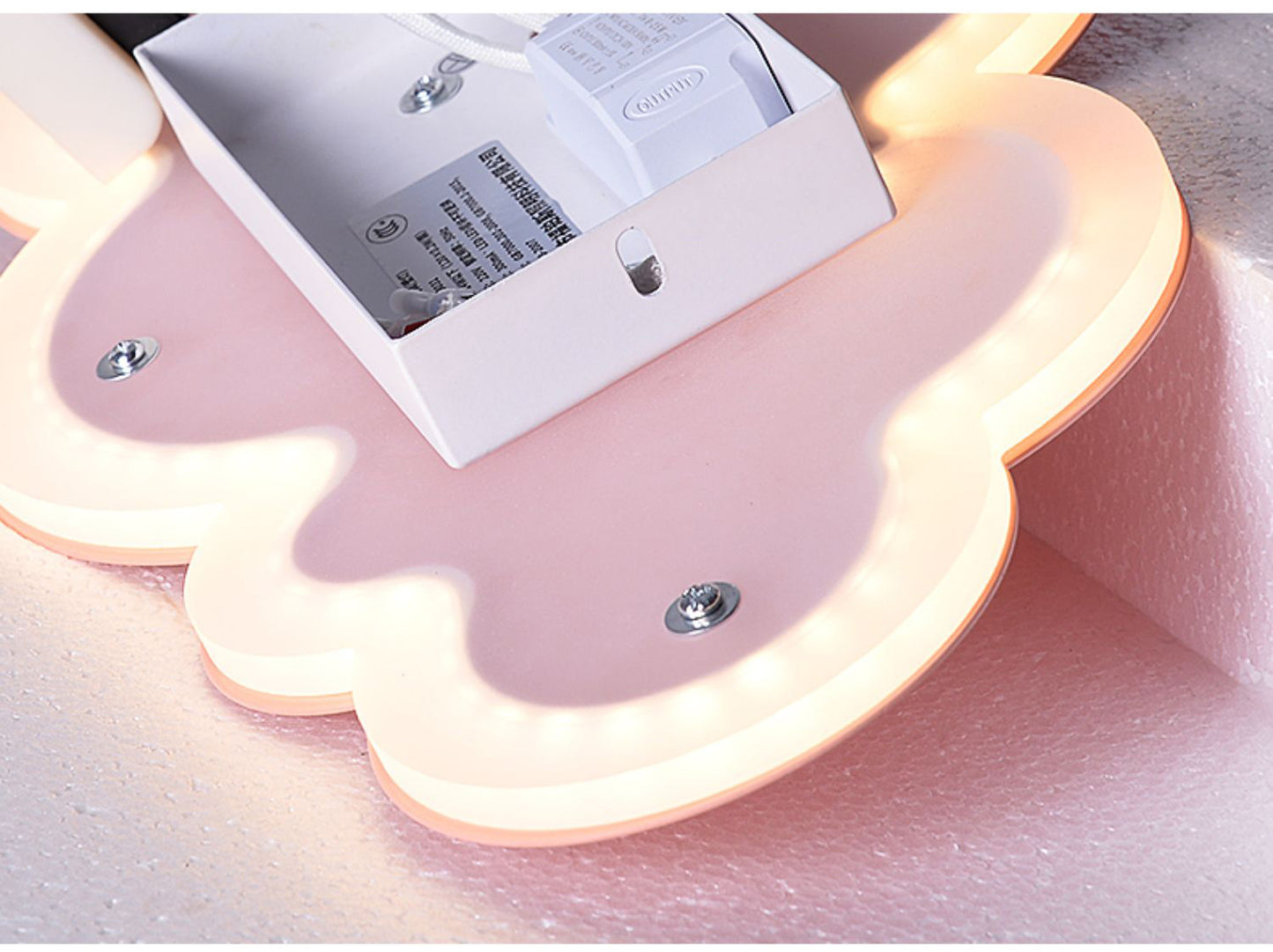 Cloud Shape Macaroon Wall Light Sconce Colorful Acrylic Shade Wall Lamp for Bedroom Clearhalo 'Wall Lamps & Sconces' 'Wall Lights' Lighting' 2627822