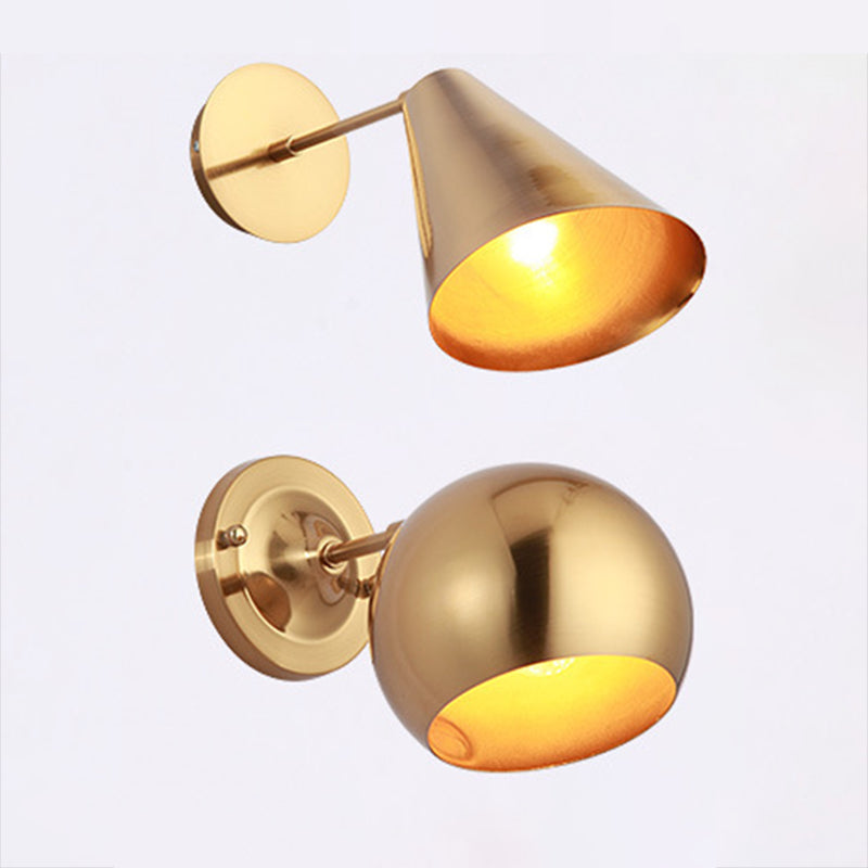 Postmodern Personality Wall Mounted Light Fixture 1 Head Metal Wall Light Sconces for Bedroom Clearhalo 'Wall Lamps & Sconces' 'Wall Lights' Lighting' 2627871