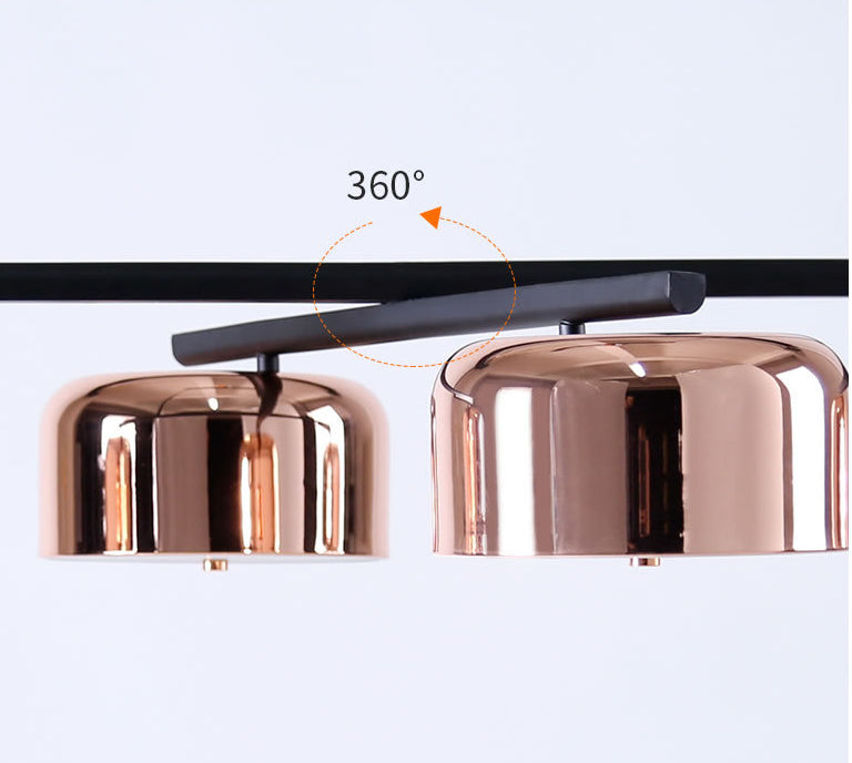 4-Light Diner Island Lamp Nordic LED Hanging Light Fixture with Drum Acrylic Shade Clearhalo 'Ceiling Lights' 'Island Lights' 'Lighting' 2628165