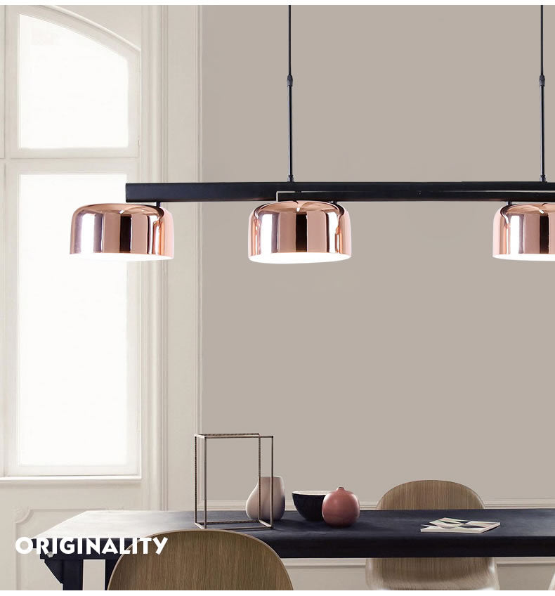 4-Light Diner Island Lamp Nordic LED Hanging Light Fixture with Drum Acrylic Shade Clearhalo 'Ceiling Lights' 'Island Lights' 'Lighting' 2628166