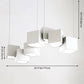 Modern Cubic LED Island Light Fixture Metallic Living Room Geometric Pendant Light Clearhalo 'Ceiling Lights' 'Island Lights' 'Lighting' 2628226