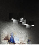 Modern Cubic LED Island Light Fixture Metallic Living Room Geometric Pendant Light Clearhalo 'Ceiling Lights' 'Island Lights' 'Lighting' 2628232