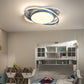 Nordic Metal Flush Mount Light Fixture Saturn Flush Mount Spotlight with White Acrylic Shade for Kids Bedroom Clearhalo 'Ceiling Lights' 'Close To Ceiling Lights' 'Lighting' 2628314