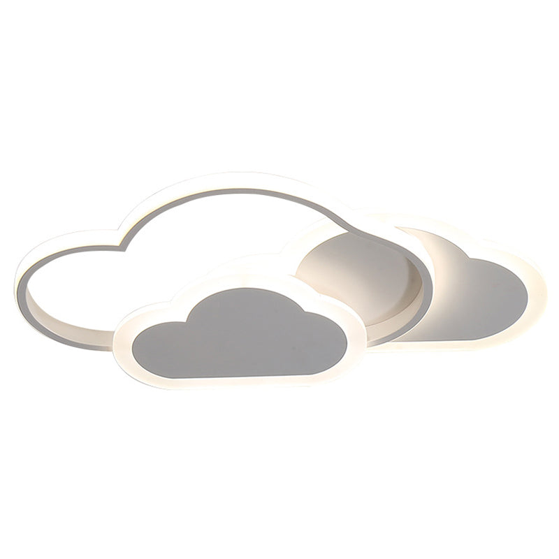 Nordic Style Metal Flush Mount Ceiling Lamp Cartoon Shape LED Flush Mount Lighting for Kids Bedroom Clearhalo 'Ceiling Lights' 'Close To Ceiling Lights' 'Lighting' 2628389