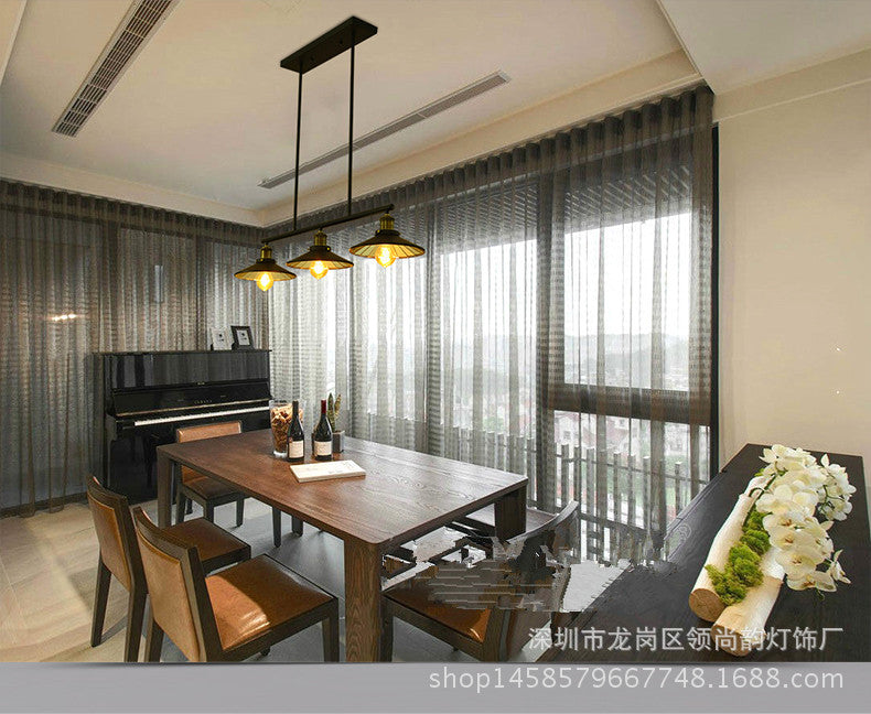 3 Lights Metal Island Pendant Lighting Industrial Black Cone Shade Island Lamps for Restaurant Clearhalo 'Ceiling Lights' 'Island Lights' 'Lighting' 2628713