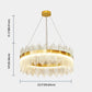 Mid-Century Modern Clear Crystal Down Lighting Pendant Round LED Suspension Lamp for Dining Table Clearhalo 'Ceiling Lights' 'Pendant Lights' 'Pendants' Lighting' 2629025