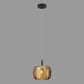 Melon Shaped Dining Room Pendulum Light Crystal 1-Light Postmodern Minimalist Hanging Lamp Kit Cognac Clearhalo 'Ceiling Lights' 'Pendant Lights' 'Pendants' Lighting' 2629073_865609ca-5cd0-460a-b5e0-ce0b5f2bffcd