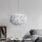 White Feather Pendant Lighting Modern Nordic Creative Globe Hanging Ceiling Light for Bedroom Clearhalo 'Ceiling Lights' 'Pendant Lights' 'Pendants' Lighting' 2629101