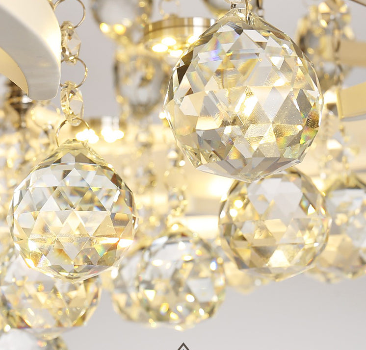 White Lotus Flush Ceiling Light Modernity LED Acrylic Semi Flush Mount with Crystal Decor Clearhalo 'Ceiling Lights' 'Close To Ceiling Lights' 'Lighting' 2629319