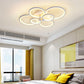 LED Circle Flush Ceiling Light Modern Minimalist Acrylic Bedroom Semi Mount Lighting 6 White Clearhalo 'Ceiling Lights' 'Close To Ceiling Lights' 'Lighting' 2629378