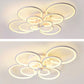 LED Circle Flush Ceiling Light Modern Minimalist Acrylic Bedroom Semi Mount Lighting Clearhalo 'Ceiling Lights' 'Close To Ceiling Lights' 'Lighting' 2629383