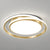 Simple Style Round Ceiling Lamp Acrylic LED Bedroom Flush Mount Light Fixture in Brushed Gold Gold White Clearhalo 'Ceiling Lights' 'Close To Ceiling Lights' 'Lighting' 2629417