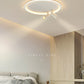 Circular LED Flush Mount Light Nordic Acrylic Study Room Ceiling Fixture with Spotlight Clearhalo 'Ceiling Lights' 'Close To Ceiling Lights' 'Lighting' 2629458