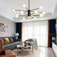 Post-Modern Starburst Hanging Chandelier Light Clear Globe Glass Ceiling Chandelier for Living Room Clearhalo 'Ceiling Lights' 'Chandeliers' Lighting' options 2629865
