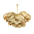 Ostrich Feather Ceiling Chandelier Modern Nordic Creative 5 Light Hanging Ceiling Light for Bedroom Yellow Clearhalo 'Ceiling Lights' 'Chandeliers' Lighting' options 2629884_0338194f-dbf6-47e1-88c0-2155a3c906cf