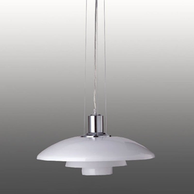 1 Light Flared Light Pendant Modern Simple Glass Hanging Lights for Restaurant Clearhalo 'Ceiling Lights' 'Pendant Lights' 'Pendants' Lighting' options 2630068