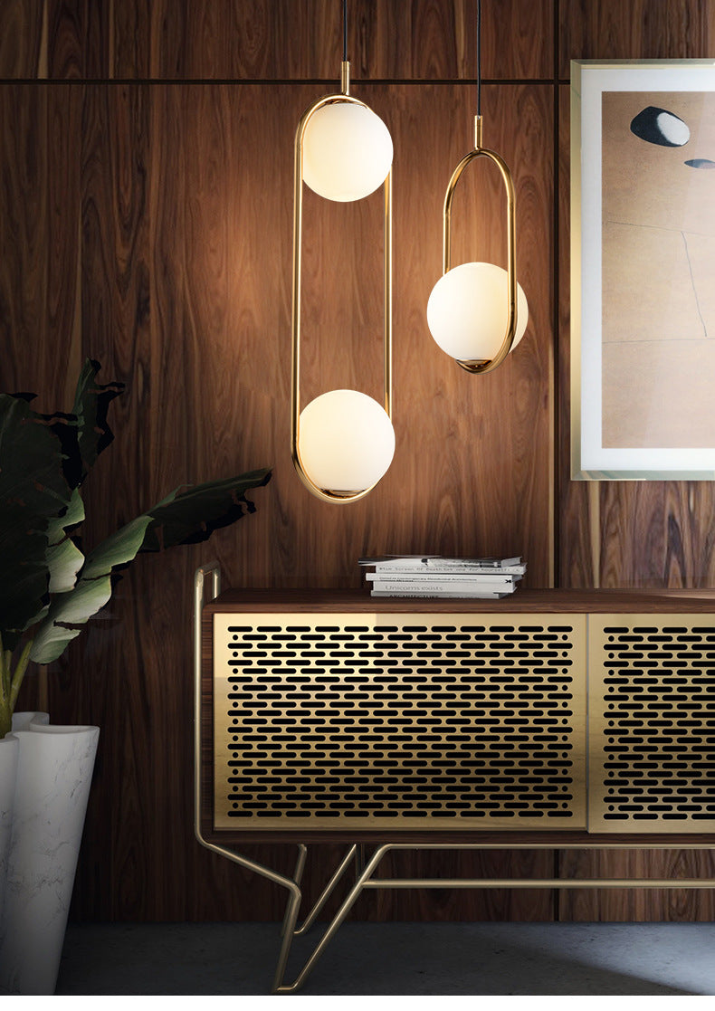 1 Light Hanging Light Fixtures Mid-Century Modern White Glass Hanging Pendant Lights for Bedroom Clearhalo 'Ceiling Lights' 'Pendant Lights' 'Pendants' Lighting' options 2630096