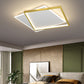 Minimalist Square Flush Mount Light Fixture Metal LED Bedroom Close to Ceiling Lamp in Gold Clearhalo 'Ceiling Lights' 'Close To Ceiling Lights' 'Lighting' 2630946