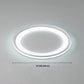 LED Bedroom Close to Ceiling Lighting Minimalist Style Flush Mount Lamp with Circle Metal Shade Clearhalo 'Ceiling Lights' 'Close To Ceiling Lights' 'Lighting' 2630966