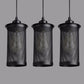 Black Cylindrical Iron Cage Hanging Light Retro Industrial Style Single Bulb Pendant Fixture Clearhalo 'Ceiling Lights' 'Pendant Lights' 'Pendants' Lighting' 2631289