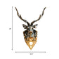 Vintage Diamond Brass Metal Sconce Light 1 Light Wall Lamp with Resin Deer Decoration, 16"/18.5" Wide Clearhalo 'Wall Lamps & Sconces' 'Wall Lights' Lighting' 263155