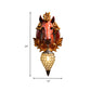 1 Light Living Room Wall Light Vintage Sconce with White/Red Horse Resin Decoration, 10"/12" Wide Clearhalo 'Wall Lamps & Sconces' 'Wall Lights' Lighting' 263179