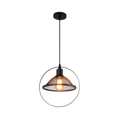 Black Bell/Barn/Cone Hanging Light Metal Wire Industrial 1 Bulb Indoor Suspension Light for Dining Table Black Bell Clearhalo 'Art Deco Pendants' 'Black' 'Cast Iron' 'Ceiling Lights' 'Ceramic' 'Crystal' 'Industrial Pendants' 'Industrial' 'Metal' 'Middle Century Pendants' 'Pendant Lights' 'Pendants' 'Rustic Pendants' 'Tiffany' Lighting' 263250