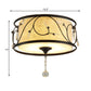 Iron Black/Gold Flush Ceiling Light 16"/19.5" Dia Drum Shape 4/5 Lights Vintage Flushmount Lighting Clearhalo 'Ceiling Lights' 'Close To Ceiling Lights' 'Close to ceiling' 'Flush mount' Lighting' 263879