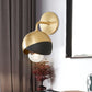 Chrome/Gold/Rose Gold Globe Open Bottom Wall Lamp Modernist Metal 1 Light Wall Mounted Lighting Gold Clearhalo 'Wall Lamps & Sconces' 'Wall Lights' Lighting' 263934