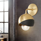 Chrome/Gold/Rose Gold Globe Open Bottom Wall Lamp Modernist Metal 1 Light Wall Mounted Lighting Clearhalo 'Wall Lamps & Sconces' 'Wall Lights' Lighting' 263935
