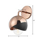 Chrome/Gold/Rose Gold Globe Open Bottom Wall Lamp Modernist Metal 1 Light Wall Mounted Lighting Clearhalo 'Wall Lamps & Sconces' 'Wall Lights' Lighting' 263948