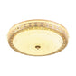 Frosted Glass Hollowed out Flush Lamp Simplicity Golden LED Ceiling Light Fixture in Third Gear Clearhalo 'Ceiling Lights' 'Close To Ceiling Lights' 'Close to ceiling' 'Flush mount' Lighting' 264125