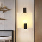 Square Marble Flush Wall Sconce Colonial 1 Bulb Foyer LED Wall Lighting Fixture in Gold/Black Clearhalo 'Wall Lamps & Sconces' 'Wall Lights' Lighting' 264542