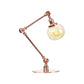 Amber/Clear Glass Global Table Lighting Vintage Stylish 1 Light Black/Bronze Finish Table Lamp for Bedroom Clearhalo 'Lamps' 'Table Lamps' Lighting' 264750